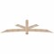 Ekena Millwork Alberta Smooth Timber Gable Bracket, Douglas Fir, 108"W x 27"H x 1 1/2"D x 5 1/2"F, 6/12 Pitch GBW108X27X0206ALB00SDF - alternate 1